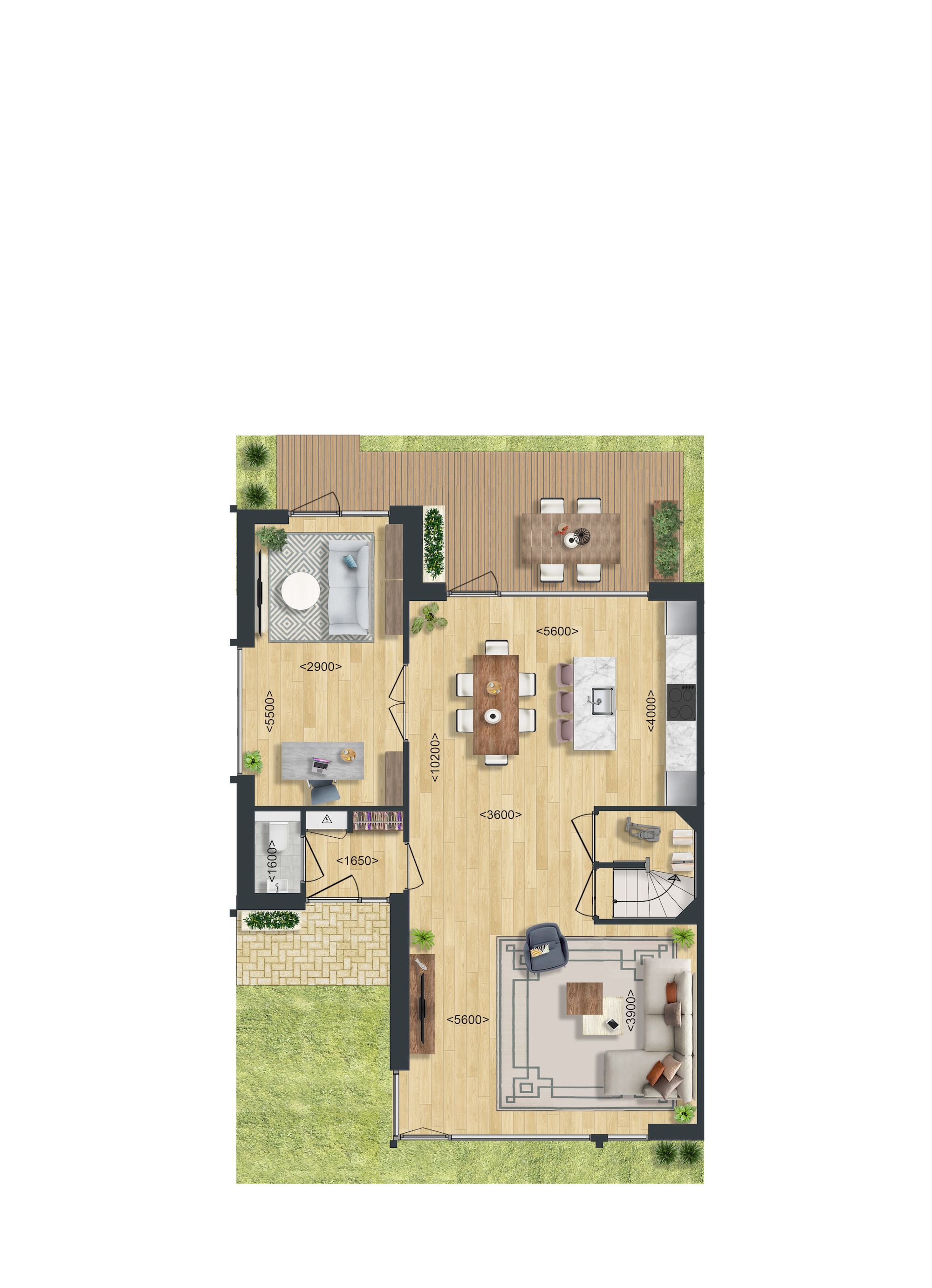 Photo 3 of Type A1: Twee-onder-een-kapwoning (Bouwnr. 59)