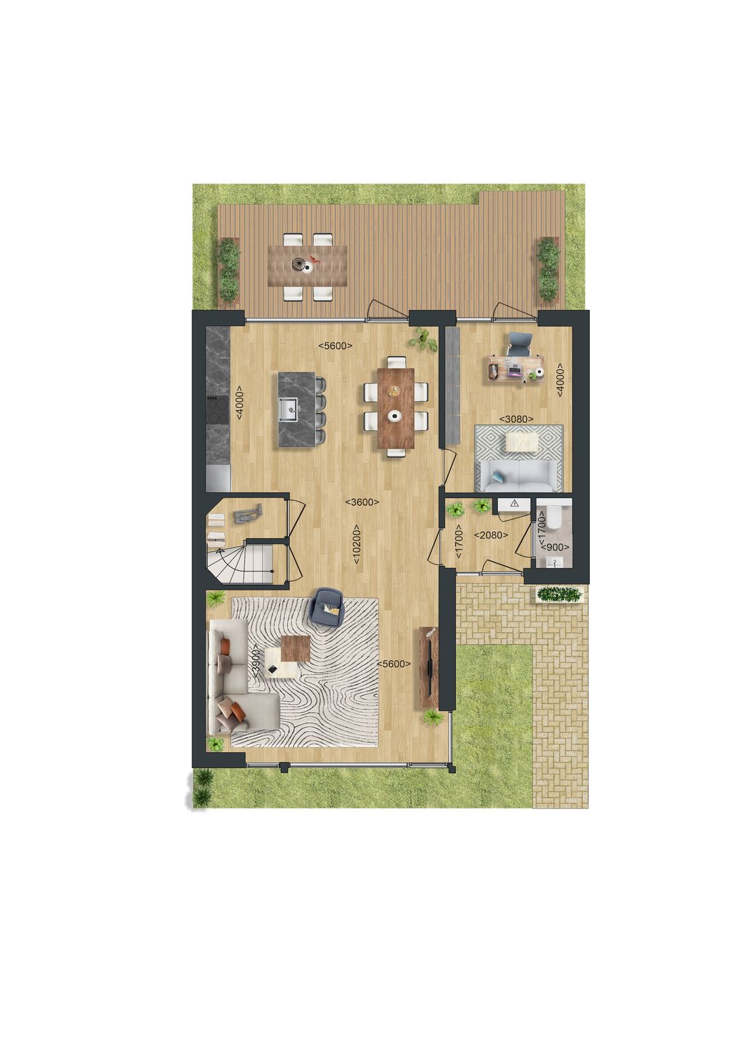 Foto 2 van Type A6: Twee-onder-een-kapwoning (Bouwnr. 73)