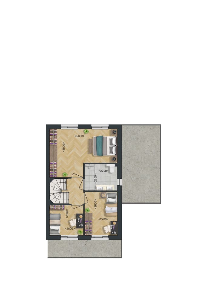 Foto 3 van Type A6: Twee-onder-een-kapwoning (Bouwnr. 73)