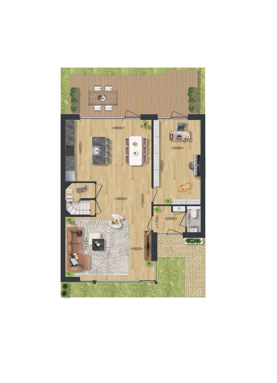 Foto 2 van Type A: Twee-onder-een-kapwoning (Bouwnr. 75)