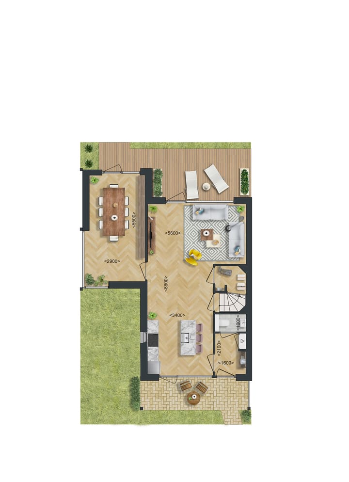 Foto 3 van Type B1: Hoekwoning (Bouwnr. 64)