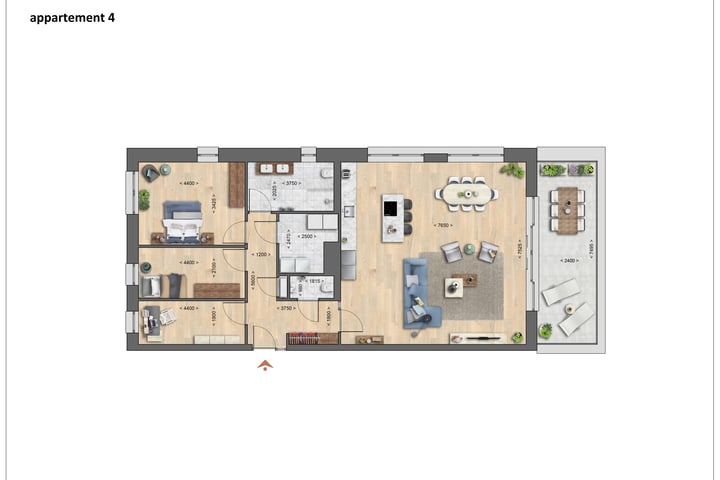 Foto 1 van Appartement type A (Bouwnr. 4)