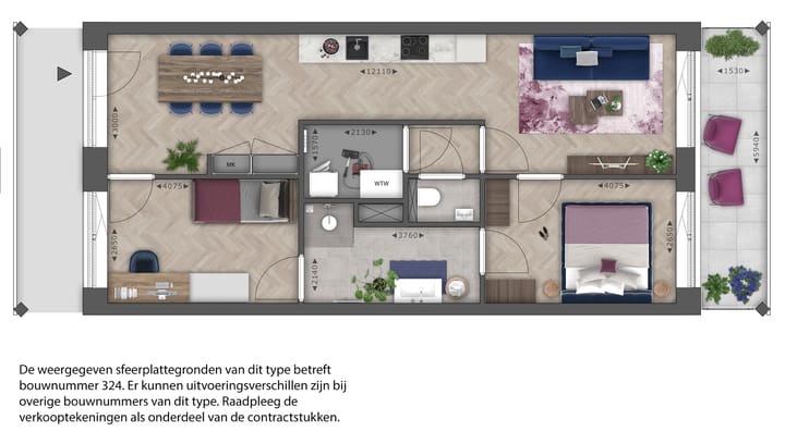 Photo 12 of 3-kamer appartement (Bouwnr. 308)