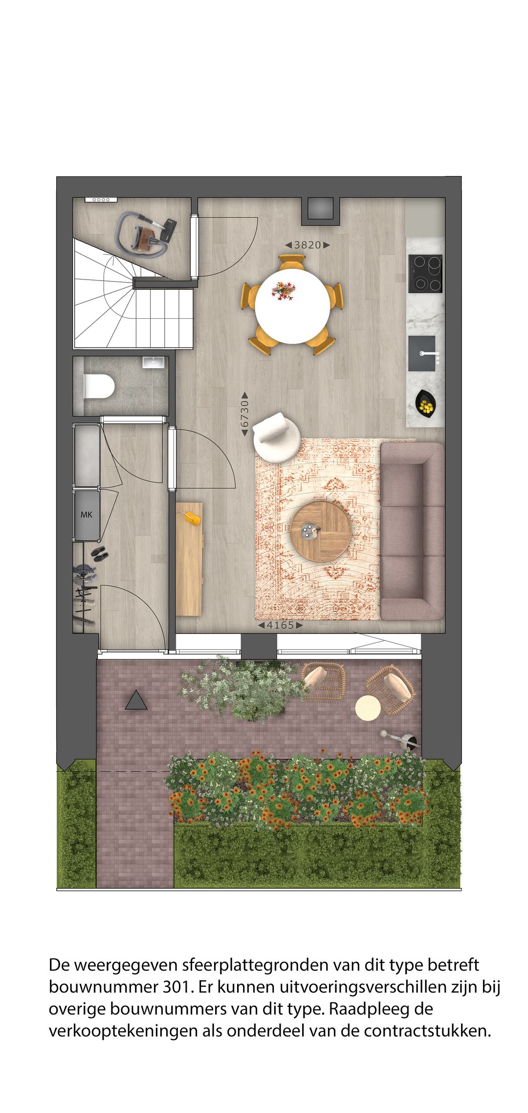 Foto 13 van stadswoning (Bouwnr. 301)