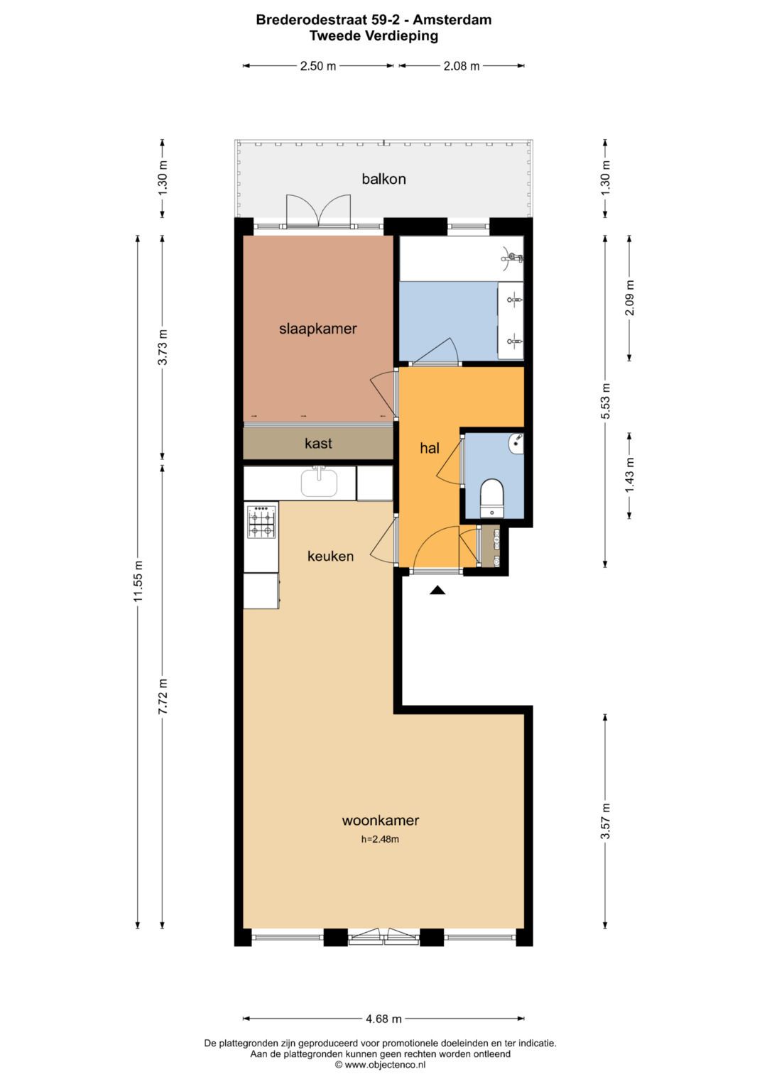 Foto 32 van Brederodestraat 59-2