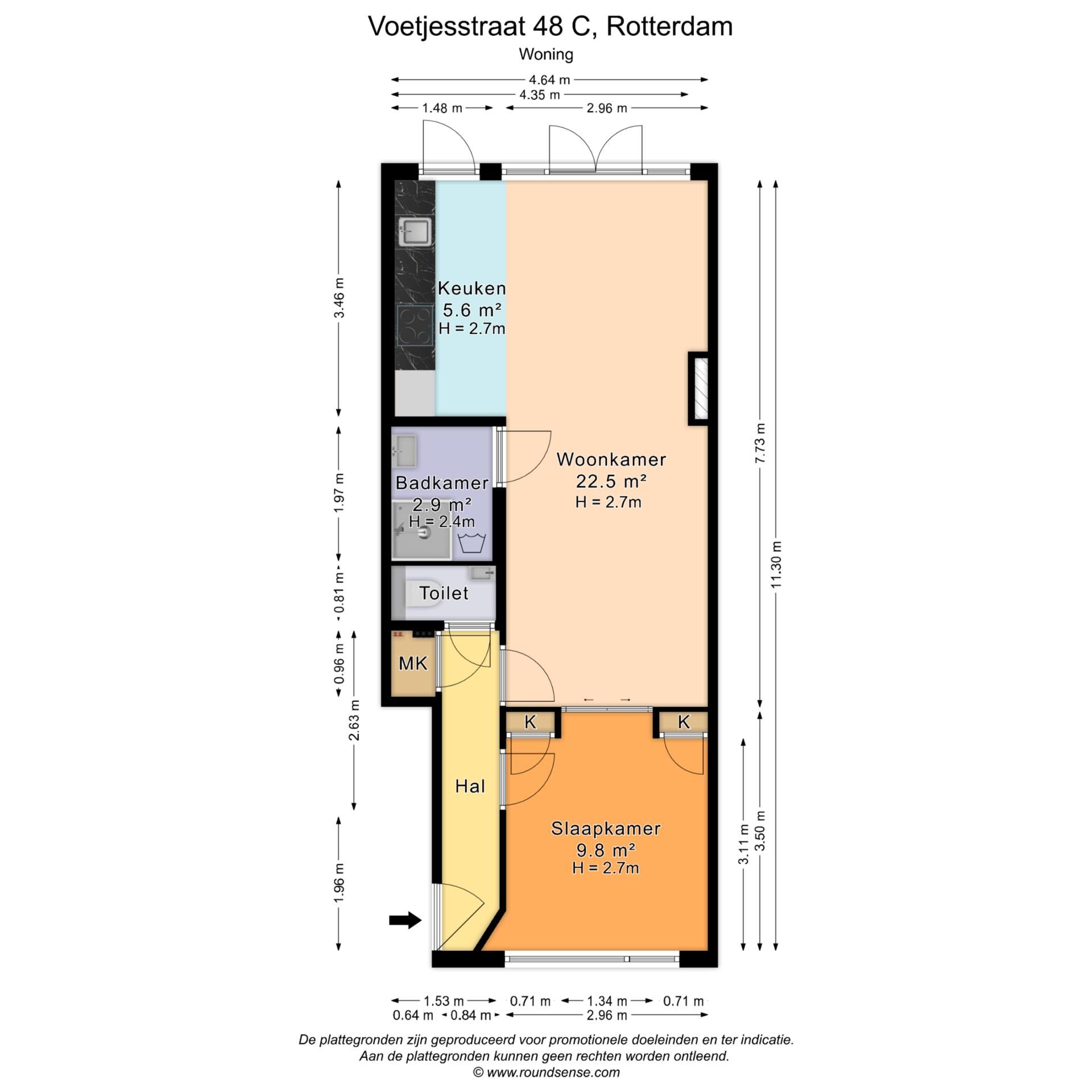 Foto 24 van Voetjesstraat 48-C