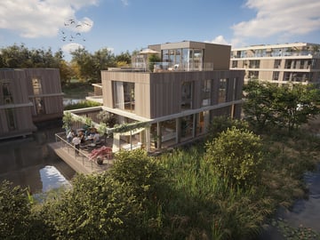 Foto van Watervilla Superior 2-onder-1-kapwoning