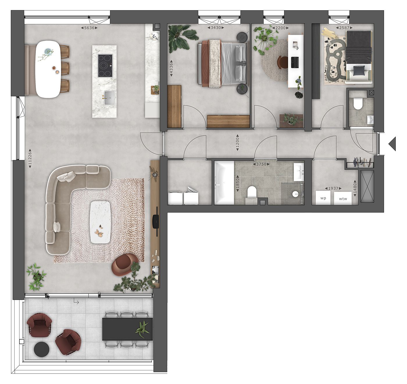 Foto 12 van Plas - Bouwnummer 003 (Bouwnr. 003)