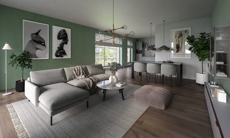 Image of Princenpark Breda Gebouw C Type F Apartment with shared street entrance