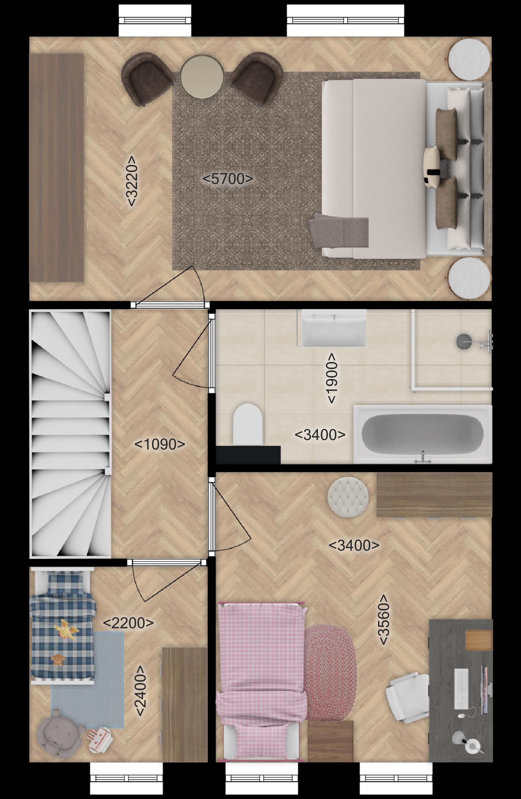 Foto 3 van Fase A Hoekwoningen (Bouwnr. W2-1)