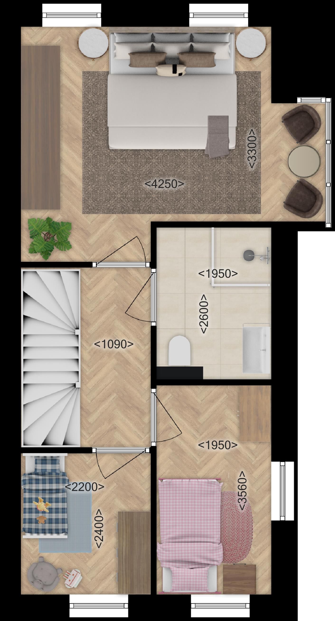Foto 3 van Fase A Hoekwoningen (Bouwnr. W12-4)