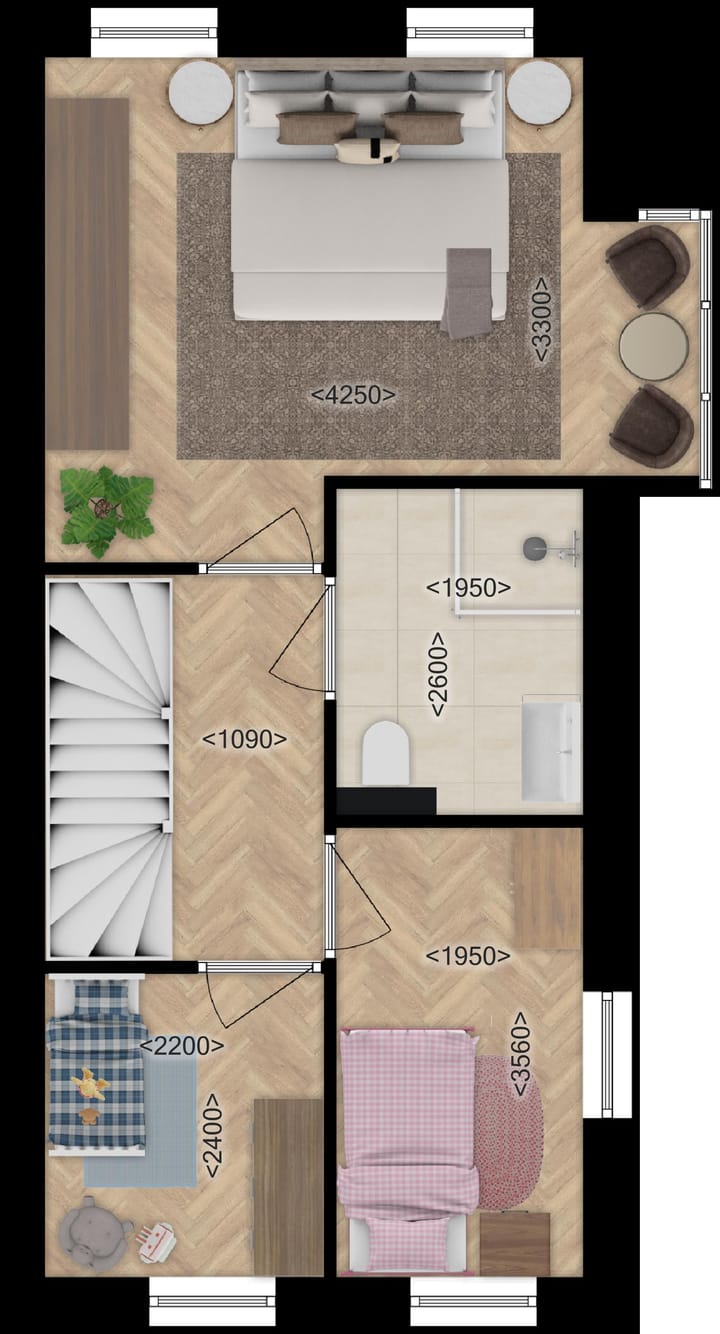 Foto 3 van Fase A Hoekwoningen (Bouwnr. W12-4)
