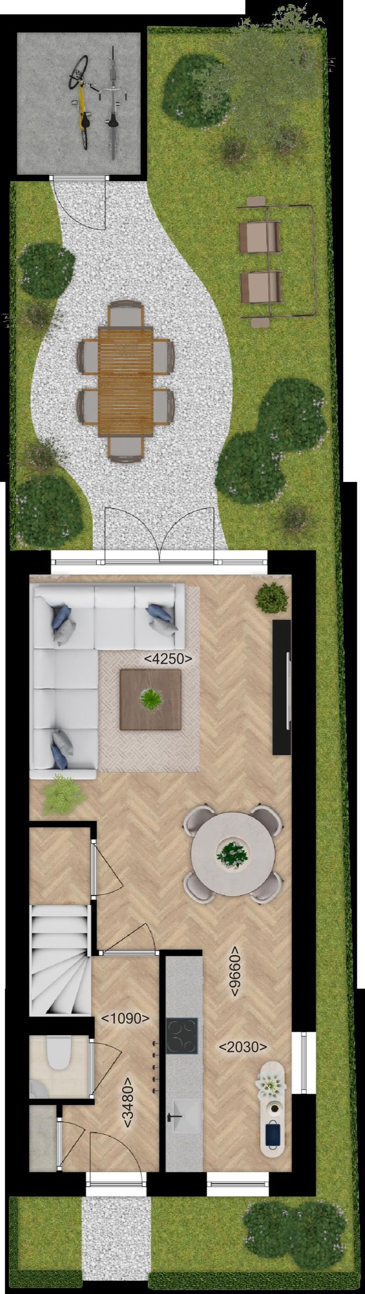 Foto 4 van Fase A Hoekwoningen (Bouwnr. W12-4)