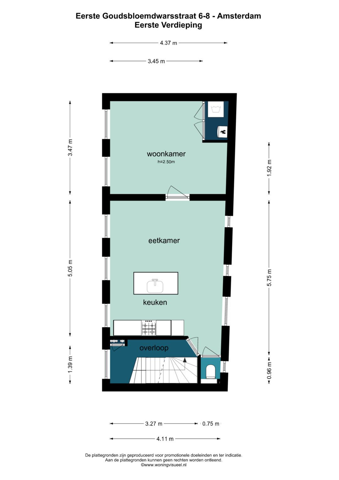 Foto 37 van Eerste Goudsbloemdwarsstraat 6-1