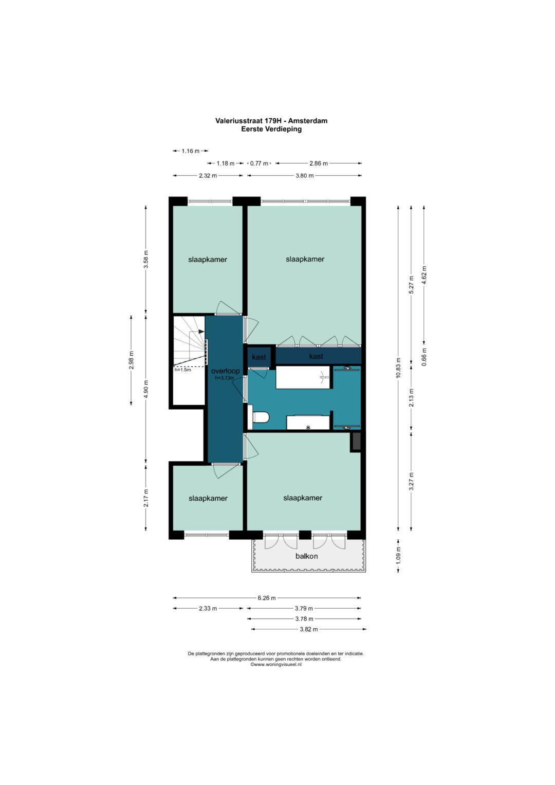 Foto 50 van Valeriusstraat 179-H