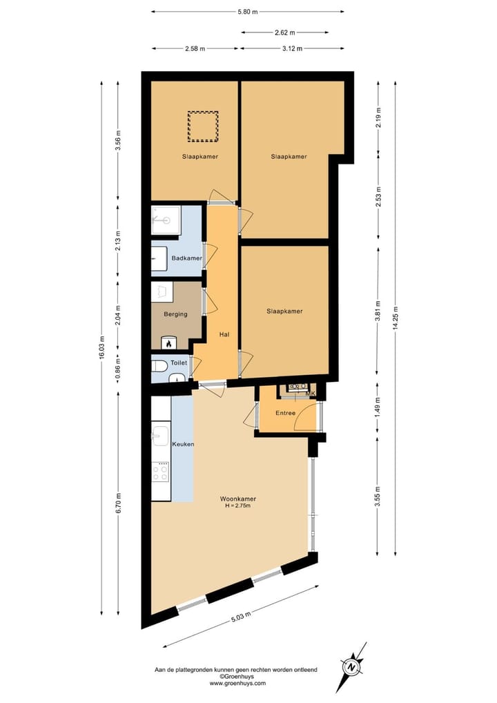 Foto 3 van Brugstraat 5-F