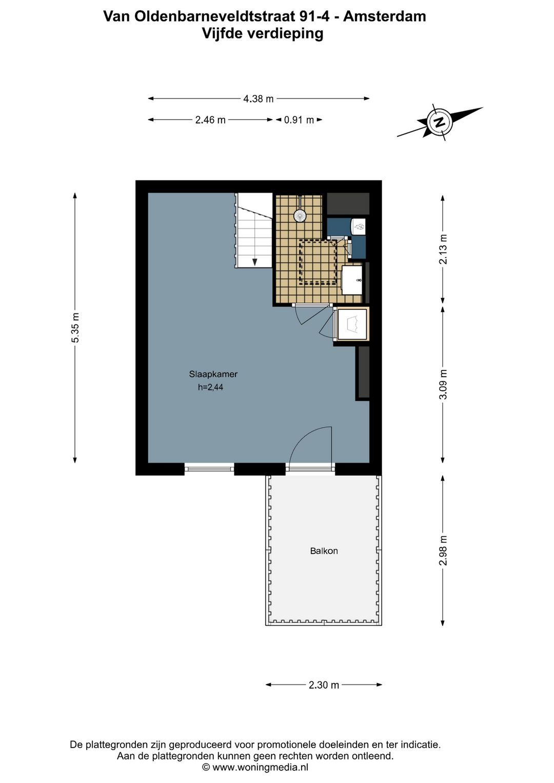 Foto 22 van Van Oldenbarneveldtstraat 91-4