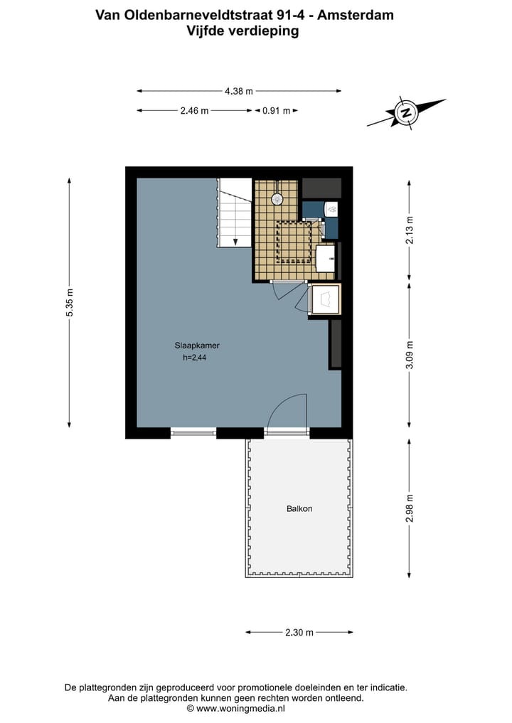 Foto 22 van Van Oldenbarneveldtstraat 91-4