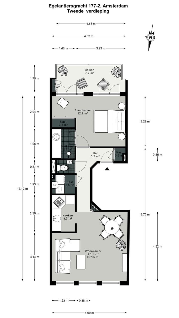 Foto 28 van Egelantiersgracht 177-2