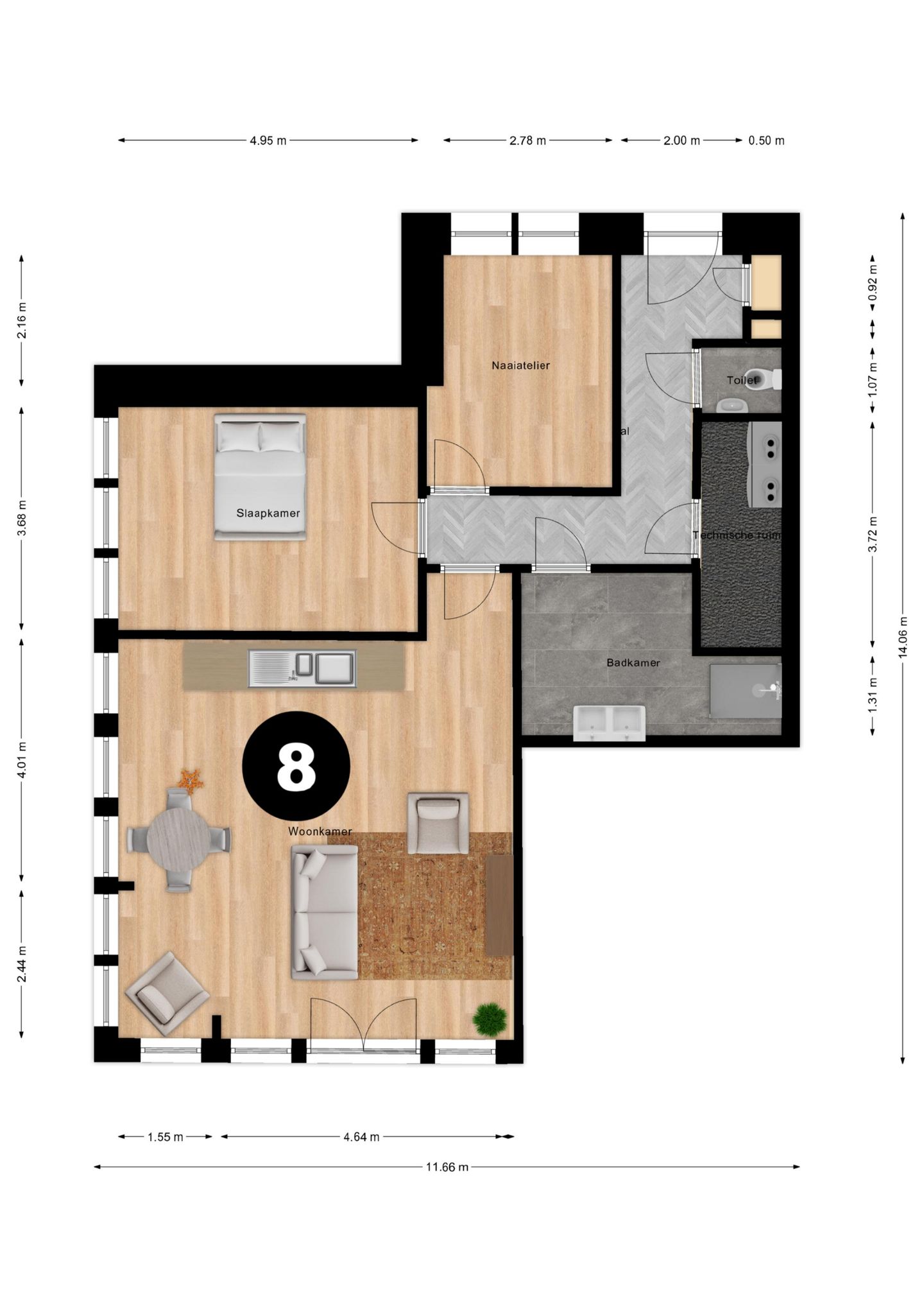 Photo 10 of Appartementen eerste verdieping (Bouwnr. 1.8 8)
