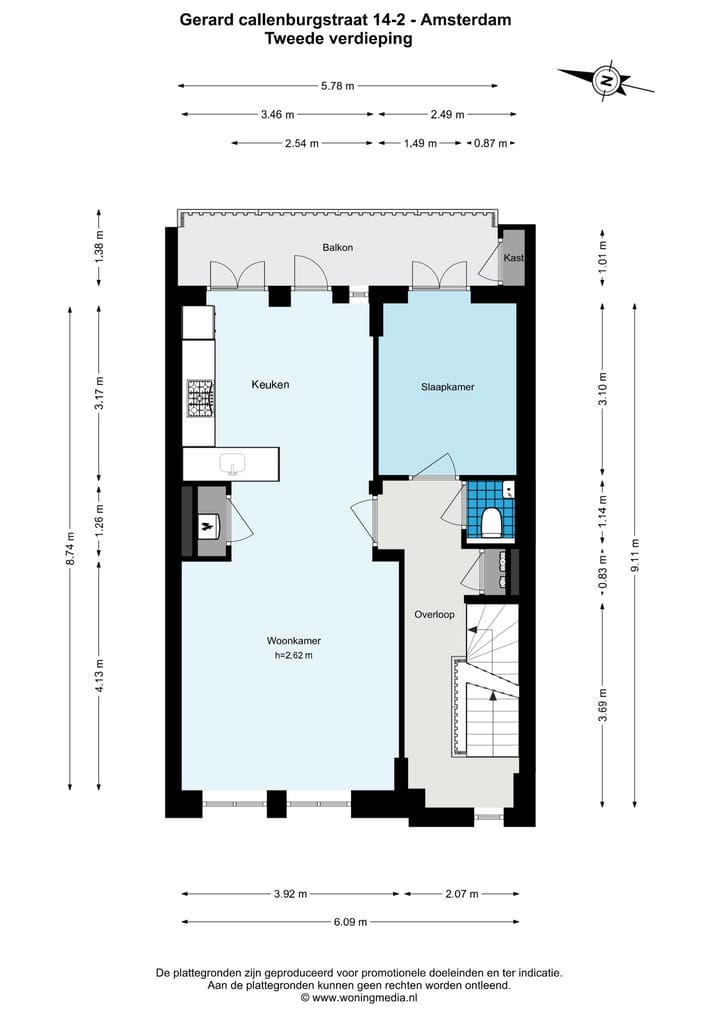 Foto 26 van Gerard Callenburgstraat 14-2