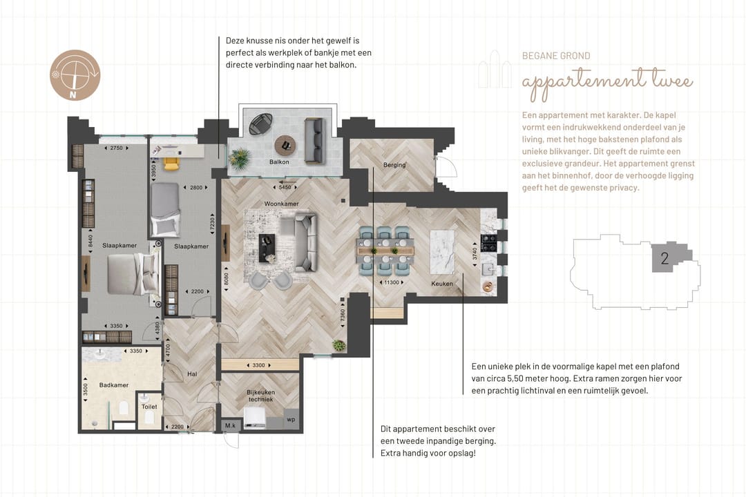Foto 17 van 3EEN - Appartement twee (Bouwnr. 2)