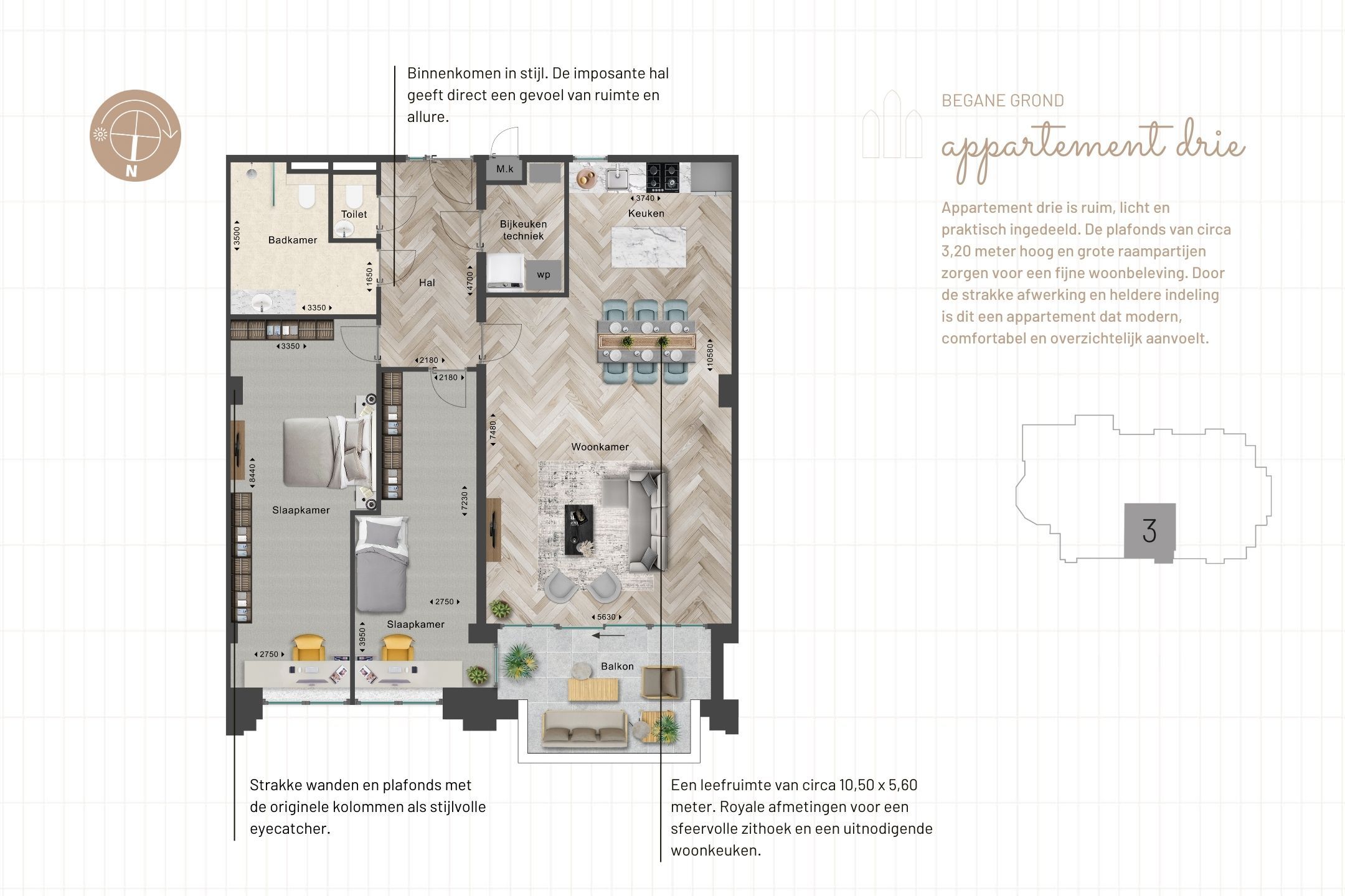Foto 15 van 3EEN - Appartement drie (Bouwnr. 3)