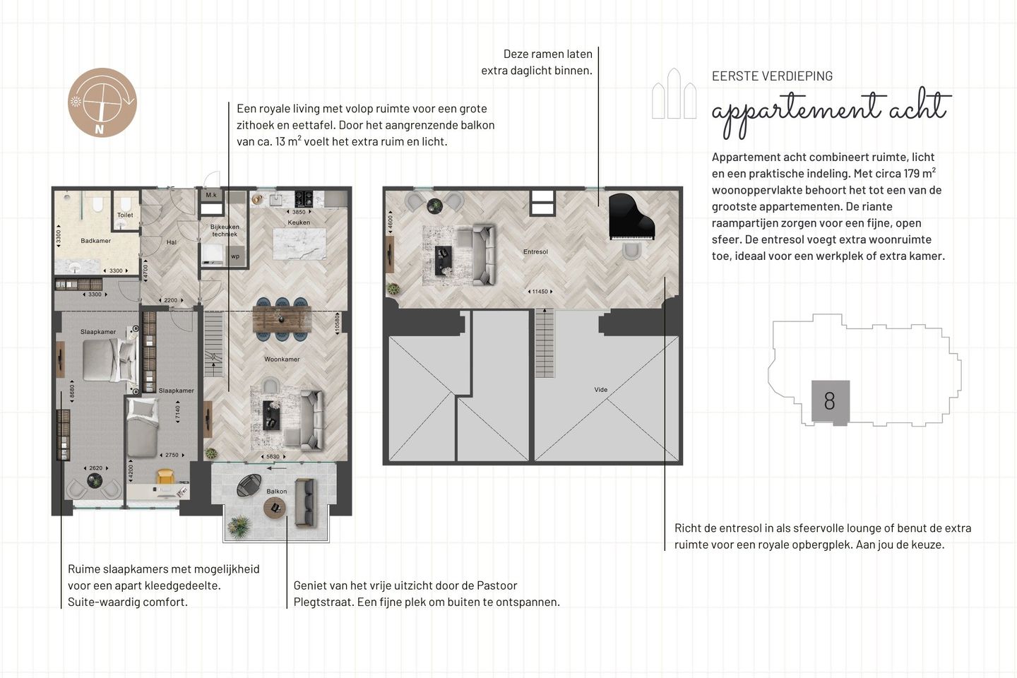 Foto 20 van 3EEN - Appartement acht (Bouwnr. 8)