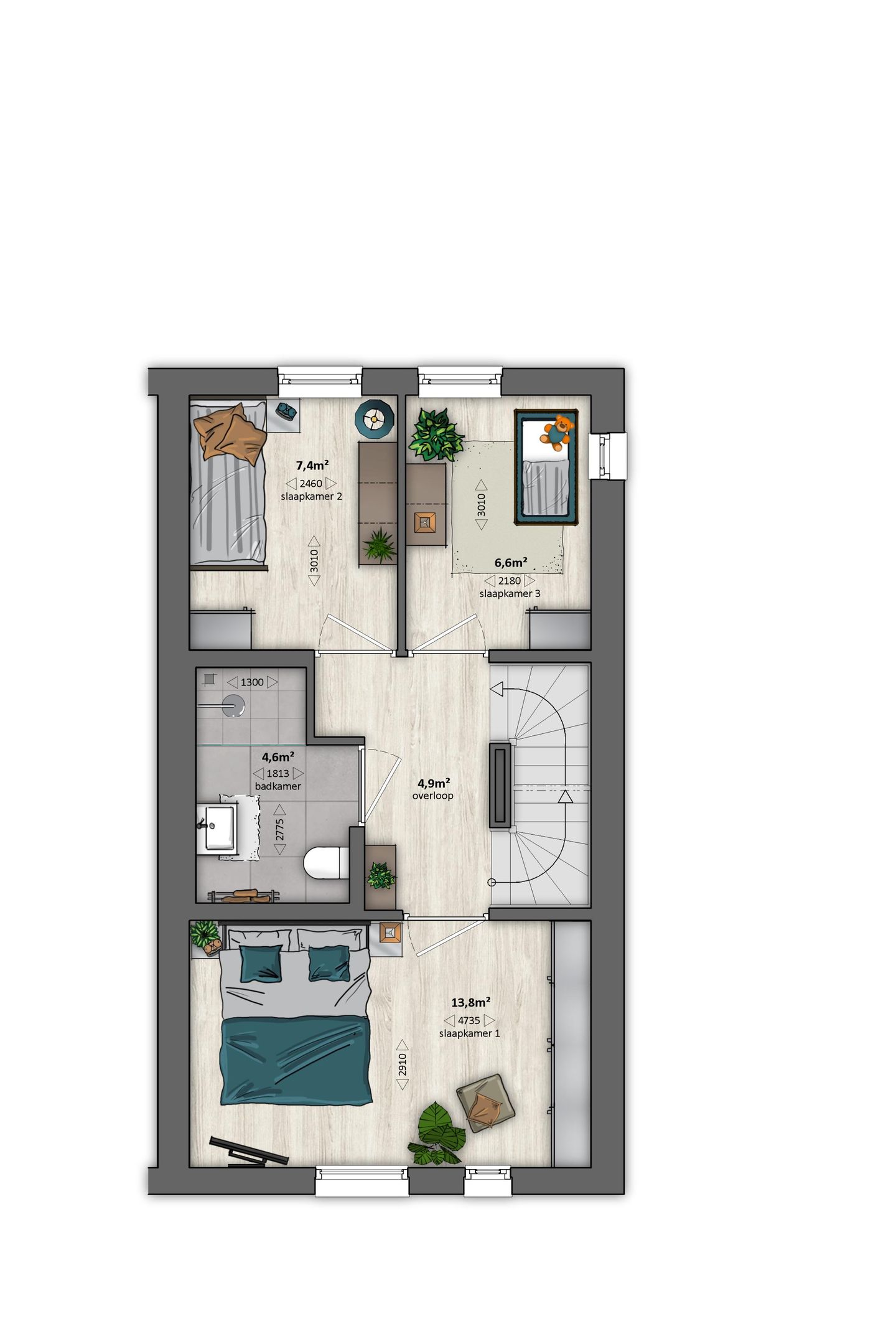 Foto 5 van AF1 (Albatros) | tussenwoning (Bouwnr. 222)