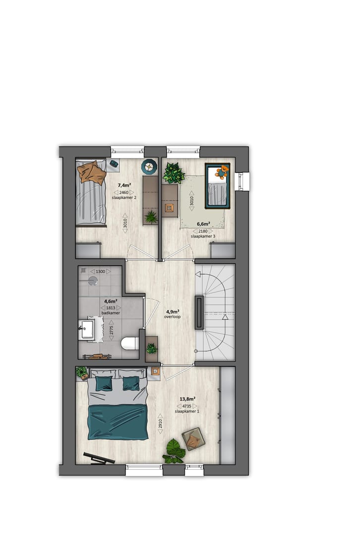 Foto 5 van AF1 (Albatros) | tussenwoning (Bouwnr. 236)