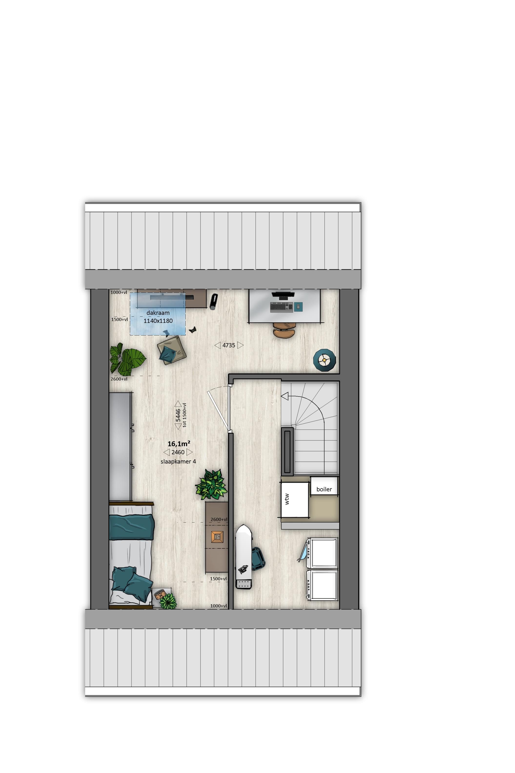 Foto 6 van AF1 (Albatros) | tussenwoning (Bouwnr. 245)