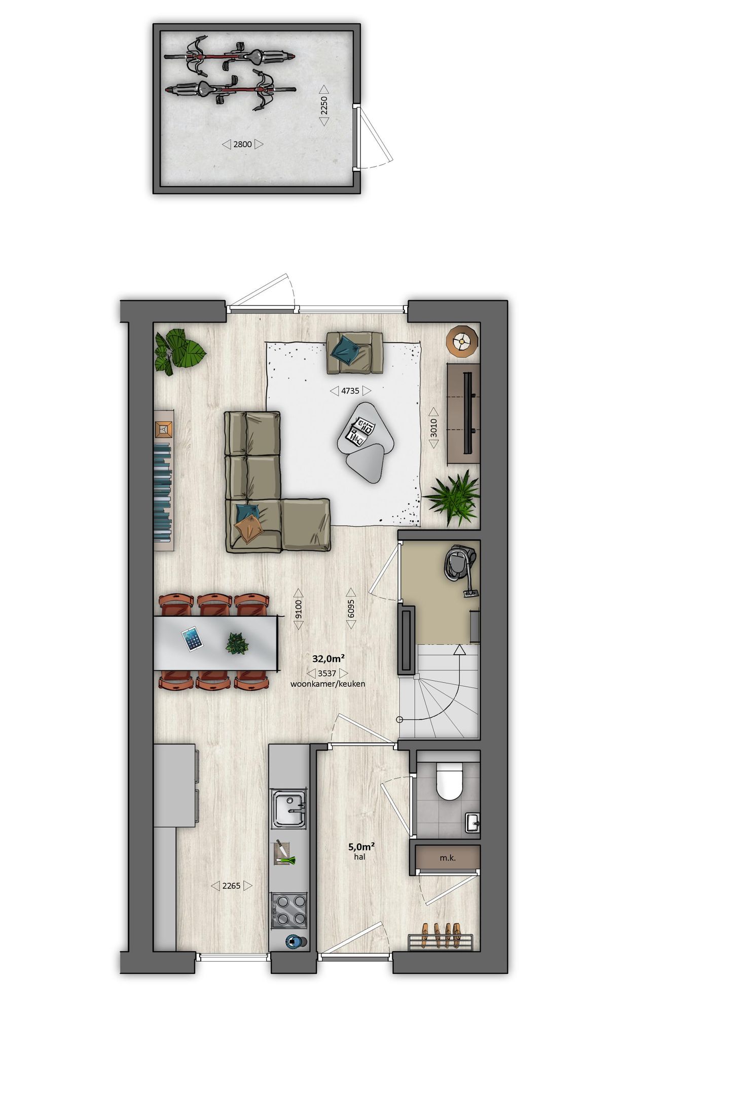 Foto 4 van AF1 (Albatros) | tussenwoning (Bouwnr. 251)