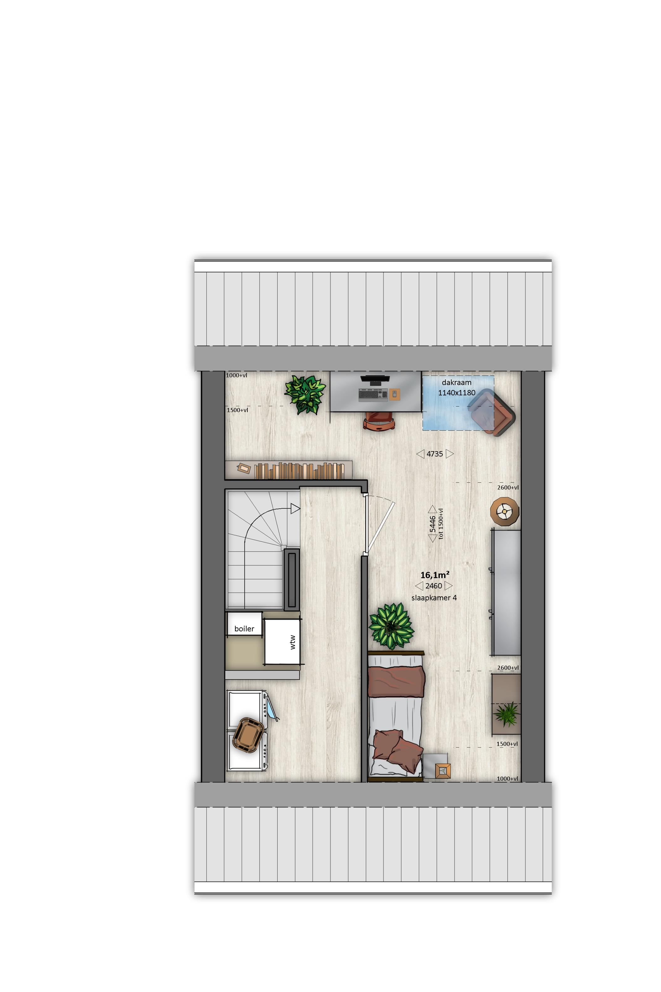 AF1s (Albatros) | tussenwoning 252 Terneuzen - Aanzicht 2
