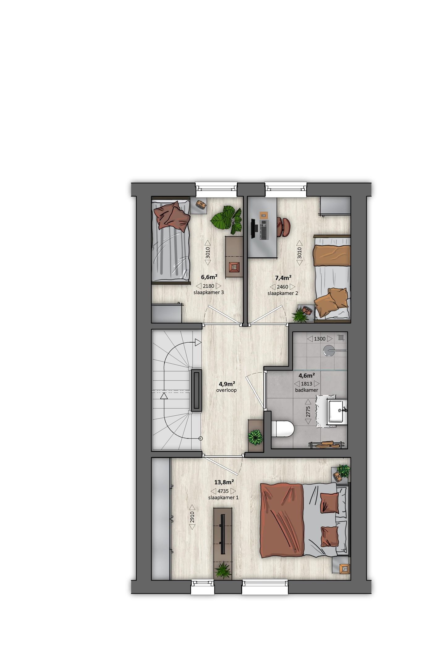 Foto 5 van AF1s (Albatros) | tussenwoning (Bouwnr. 231)
