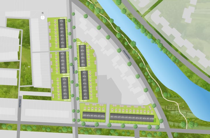 Foto 3 van AF3 (Albatros) | hoekwoning (Bouwnr. 240)