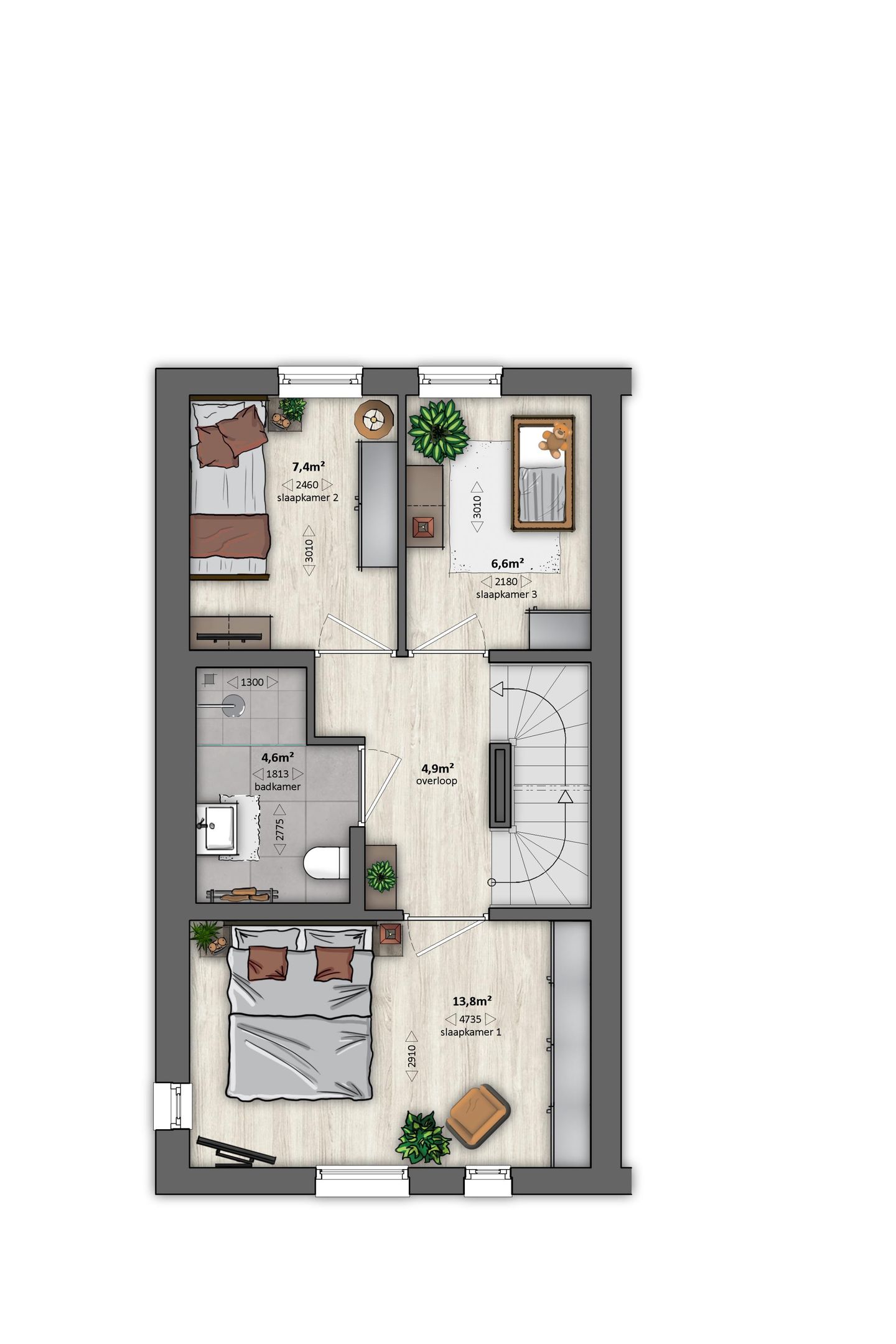 Foto 5 van AF3 (Albatros) | hoekwoning (Bouwnr. 234)