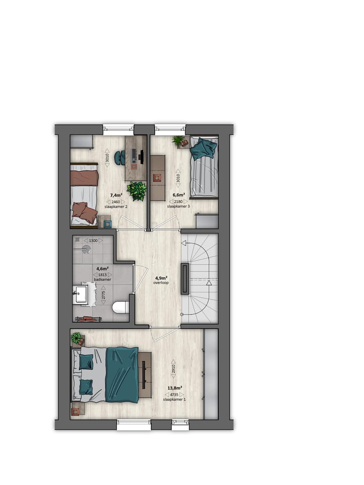 Foto 5 van VF1 (Vogellaan) | tussenwoning (Bouwnr. 207)