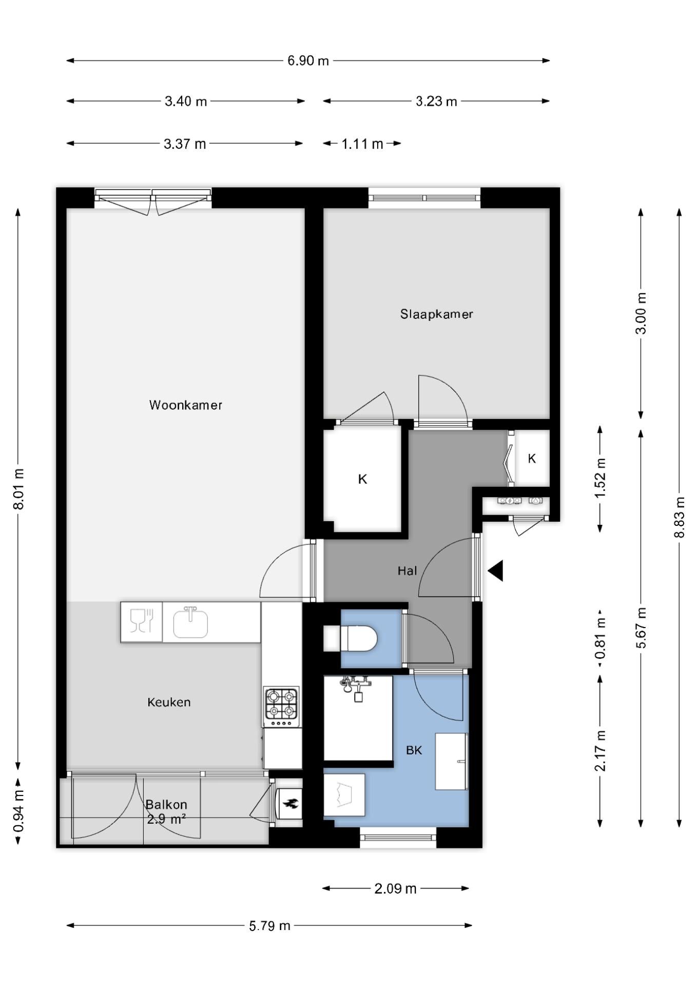 Foto 20 van Morsestraat 16-A