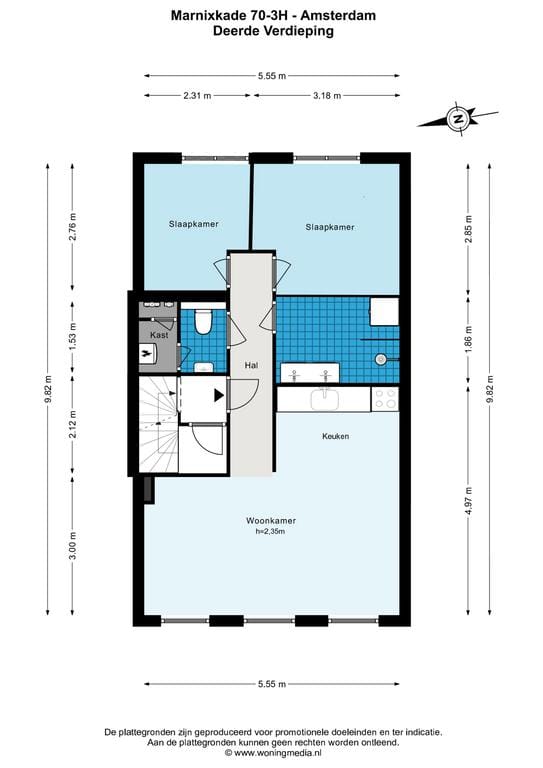 Foto 25 van Marnixkade 70-3