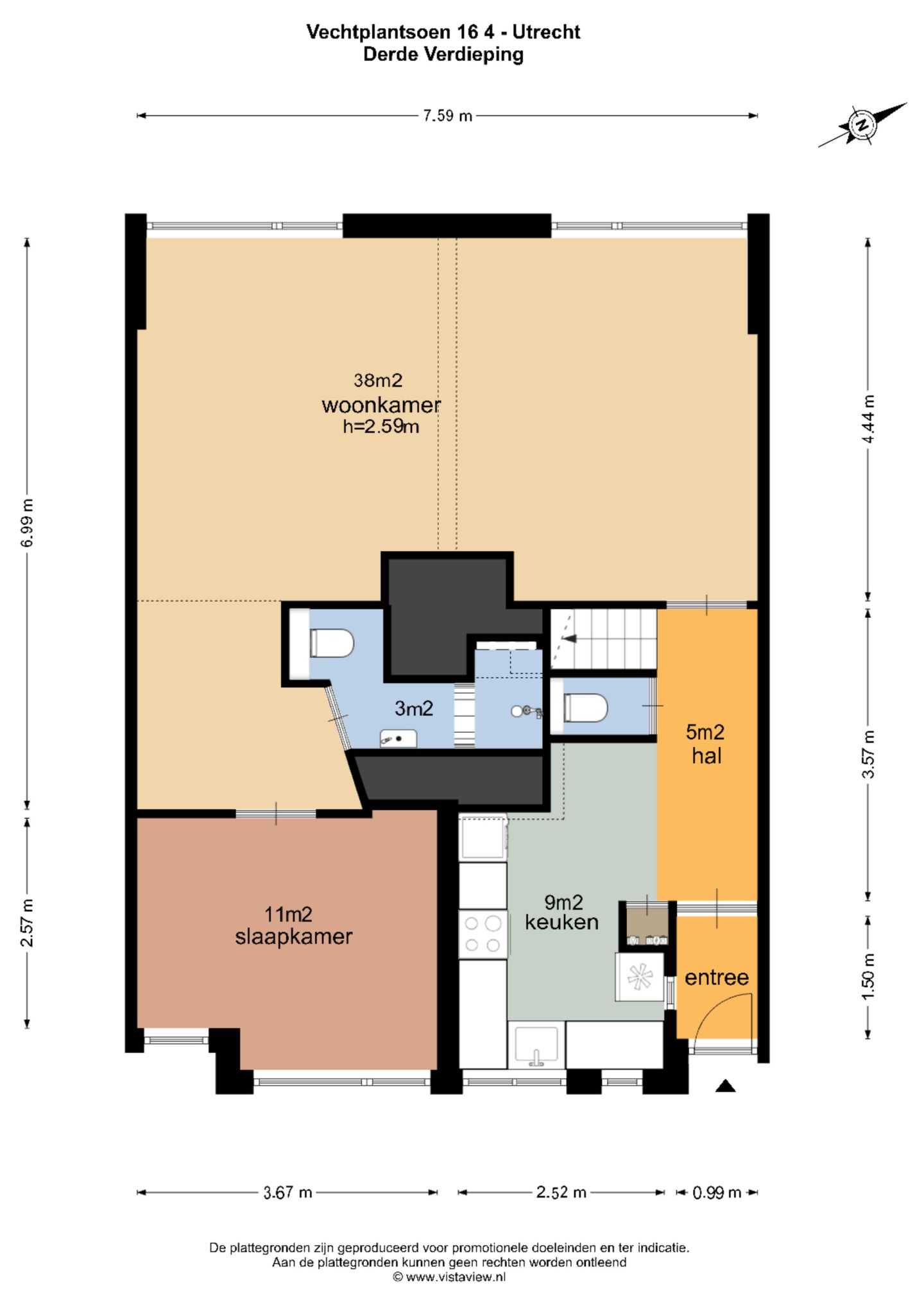 Foto 49 van Vechtplantsoen 16-4