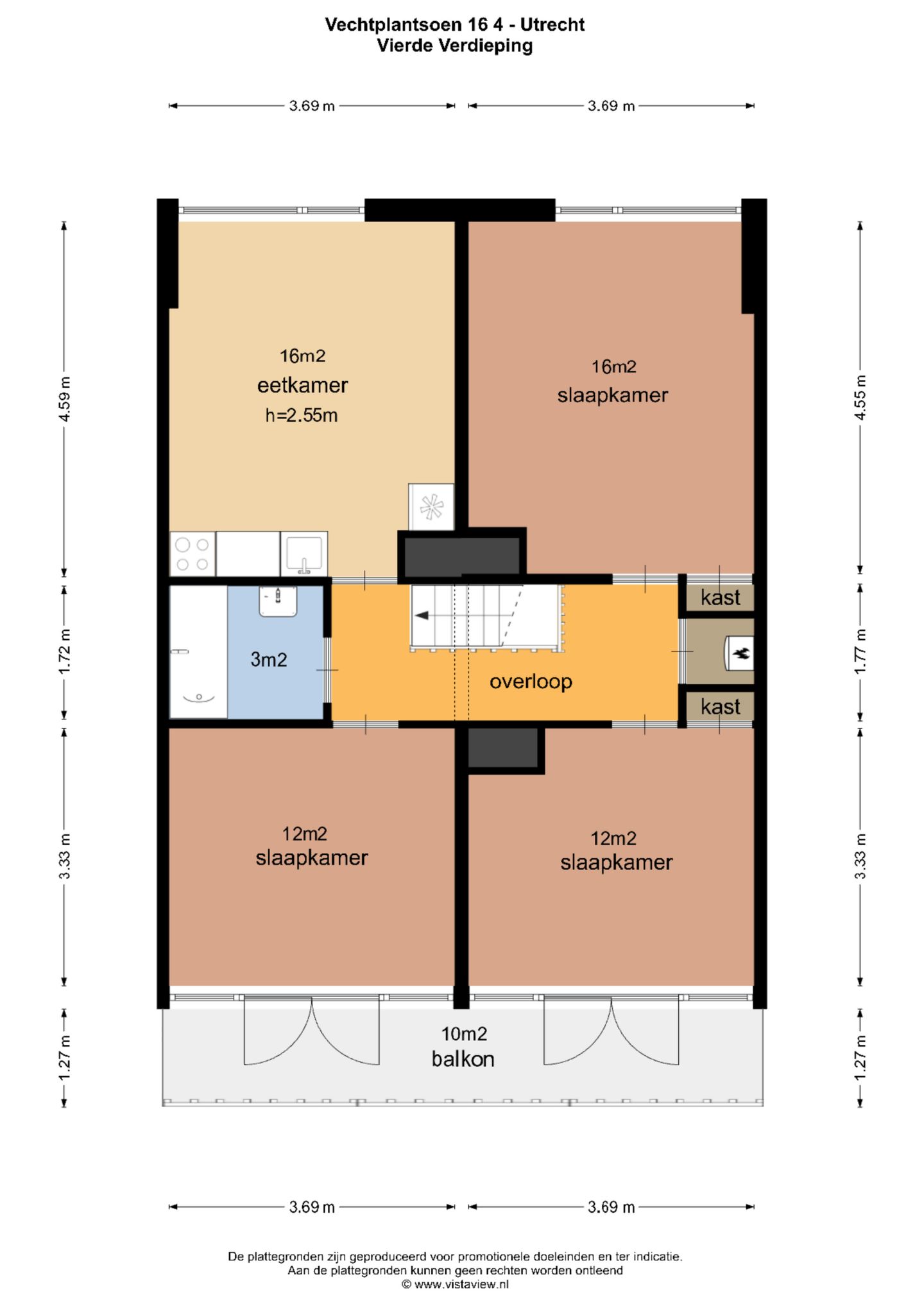 Foto 50 van Vechtplantsoen 16-4