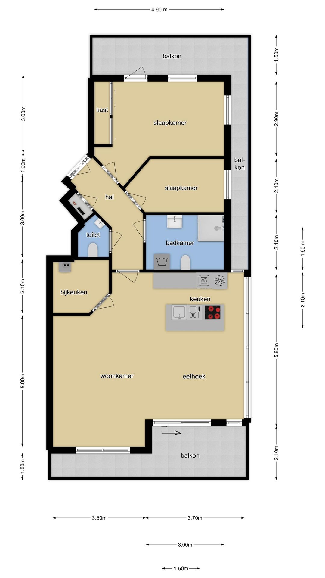 Foto 9 van Beatrixstraat 1-T