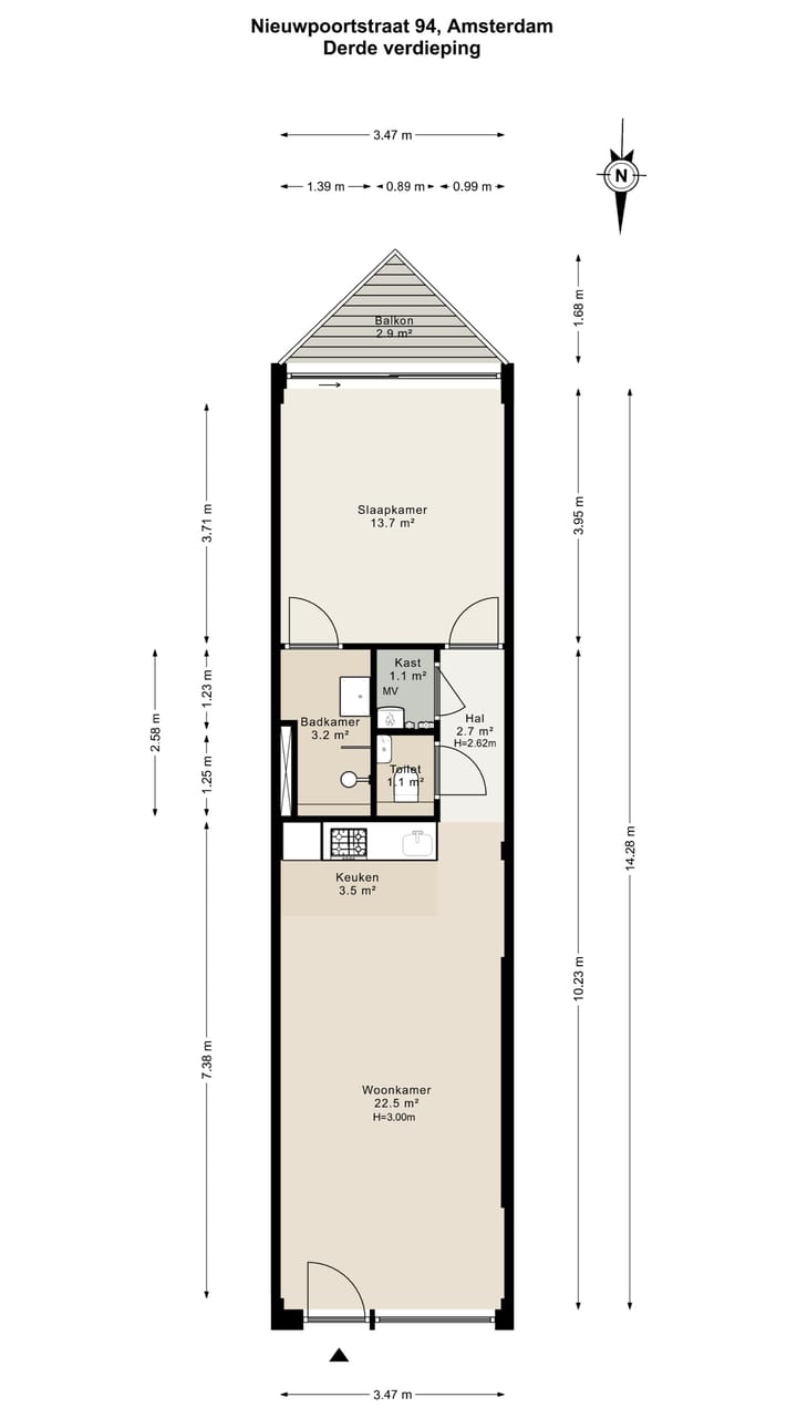 Foto 23 van Nieuwpoortstraat 94-C8