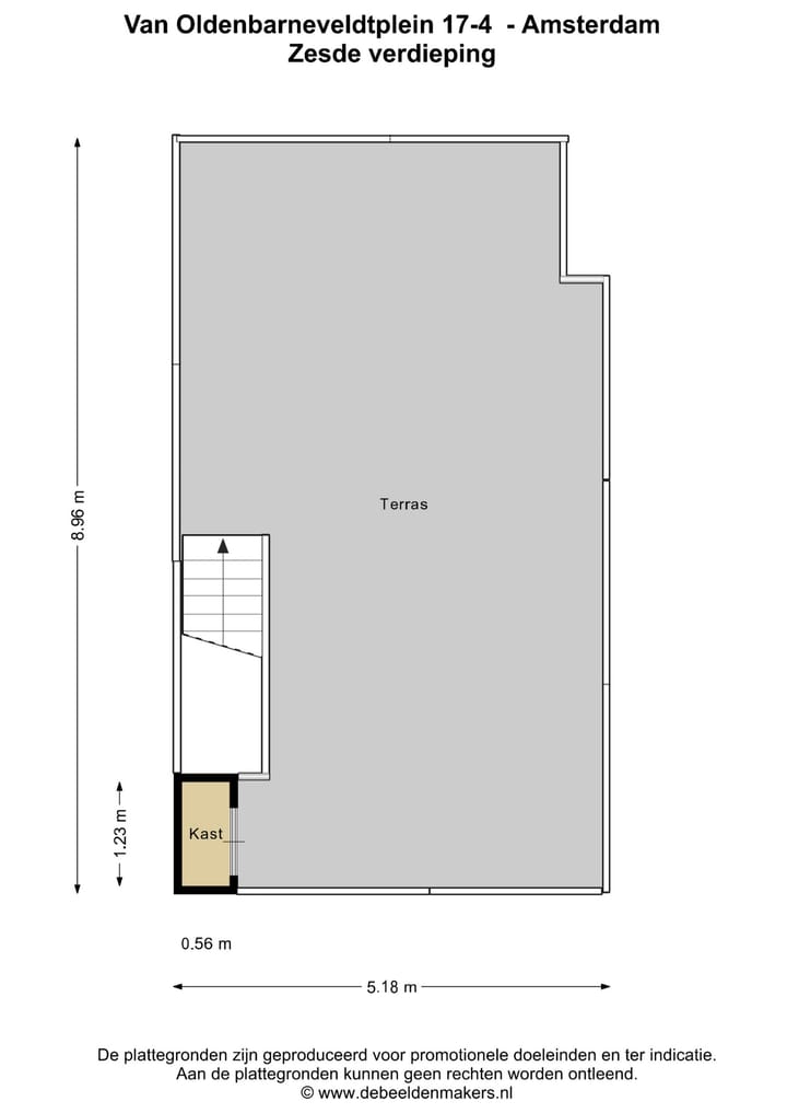 Foto 32 van Van Oldenbarneveldtplein 17-4