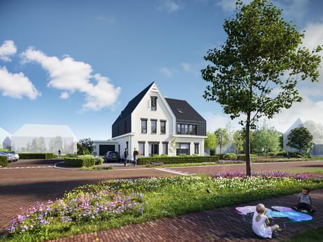Image of twee-onder-één-kapwoning Double house