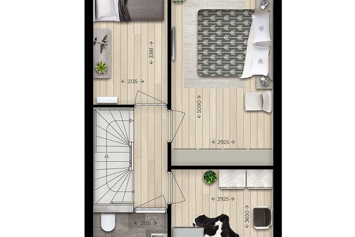 Foto 3 van Korenveld | Tussenwoning | Broodbakker (Bouwnr. 60)