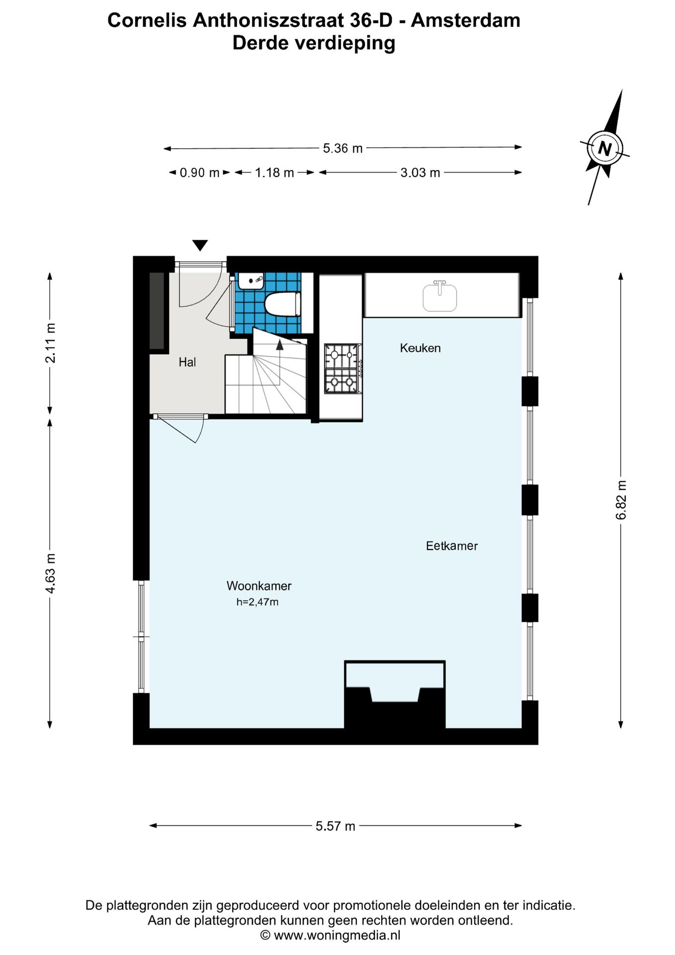 Foto 27 van Cornelis Anthoniszstraat 36-D