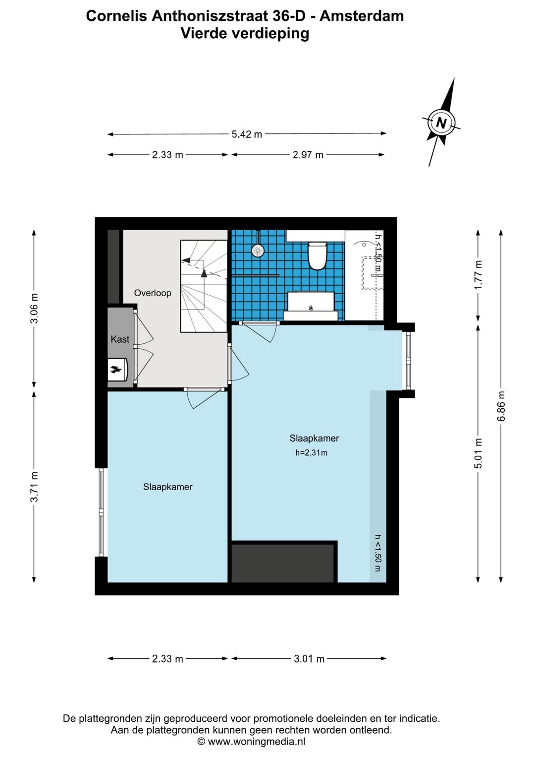 Foto 28 van Cornelis Anthoniszstraat 36-D