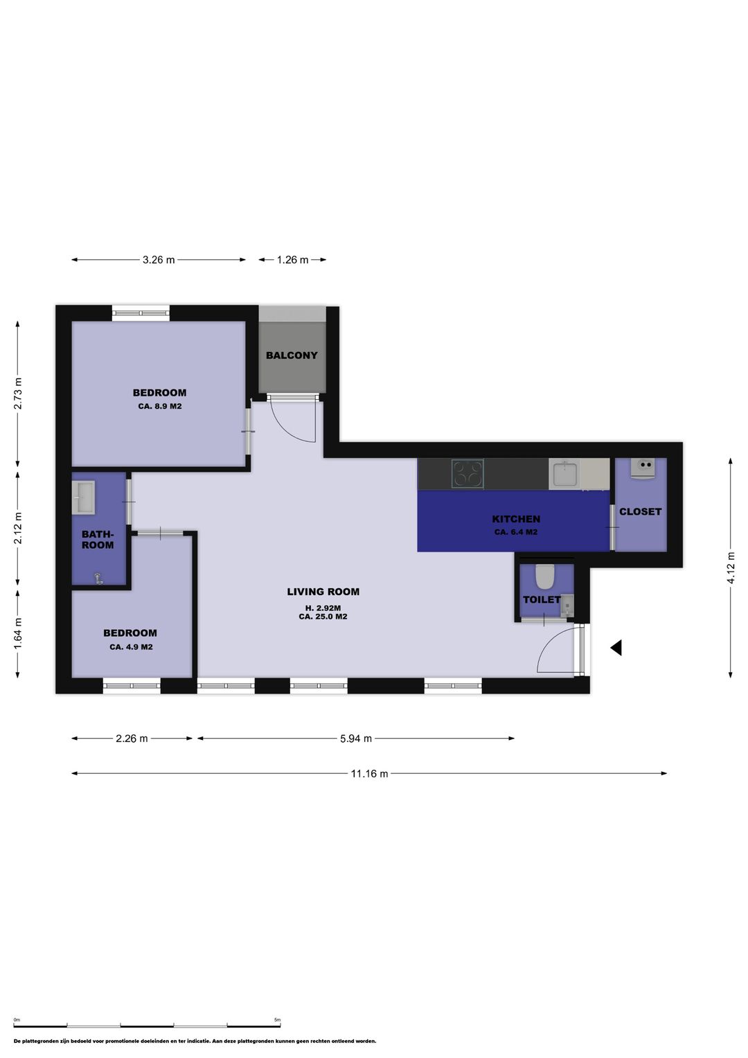 Foto 11 van Vossegatselaan 34-B