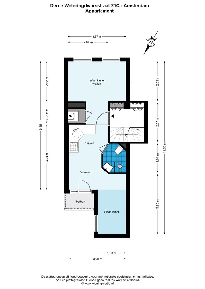 Foto 21 van Derde Weteringdwarsstraat 21-C